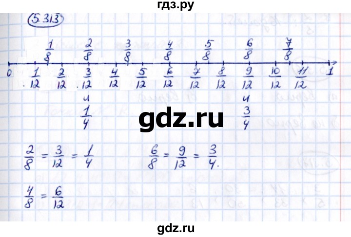 ГДЗ по математике 5 класс Виленкин   §5 / упражнение - 5.313, Решебник 2021