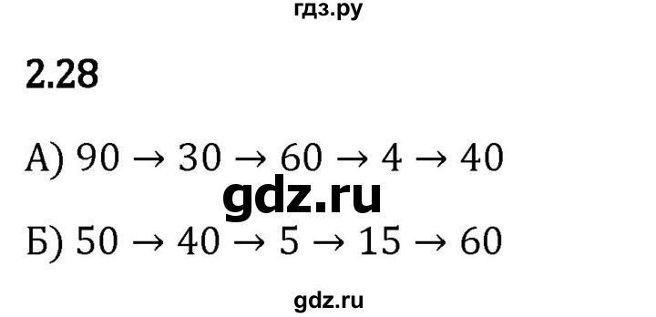 Гдз по математике за 5 класс Виленкин, Жохов, Чесноков ответ на номер № 2.28, Решебник 2024