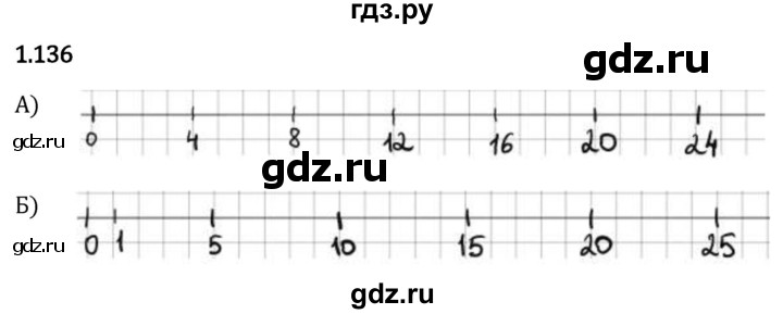 Гдз по математике за 5 класс Виленкин, Жохов, Чесноков ответ на номер № 1.136, Решебник 2024