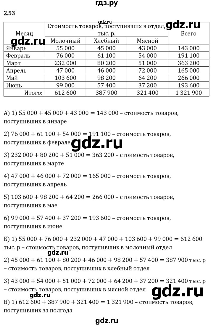 Гдз по математике за 5 класс Виленкин, Жохов, Чесноков ответ на номер № 2.53, Решебник 2024