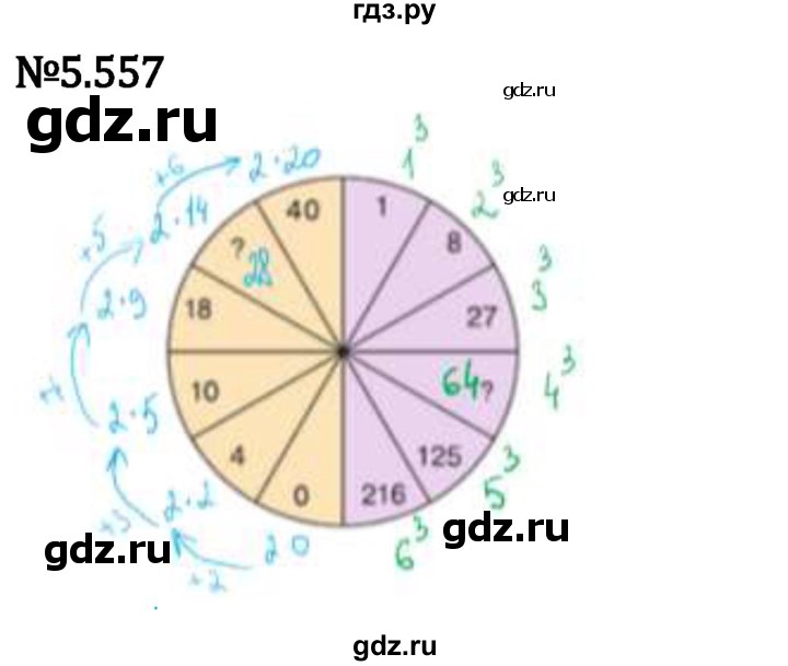 Гдз по математике за 5 класс Виленкин, Жохов, Чесноков ответ на номер № 5.557, Решебник 2024