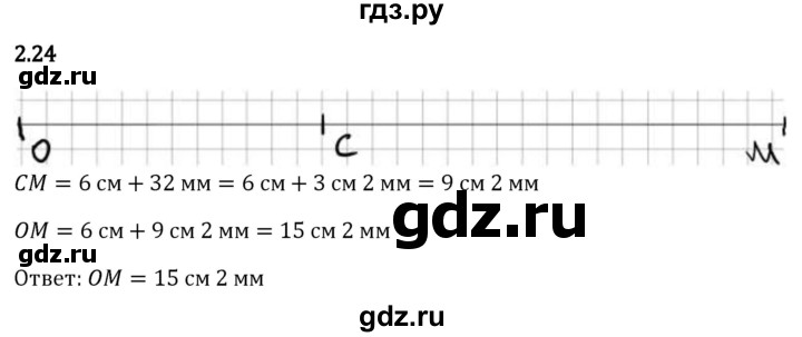 Гдз по математике за 5 класс Виленкин, Жохов, Чесноков ответ на номер № 2.24, Решебник 2024