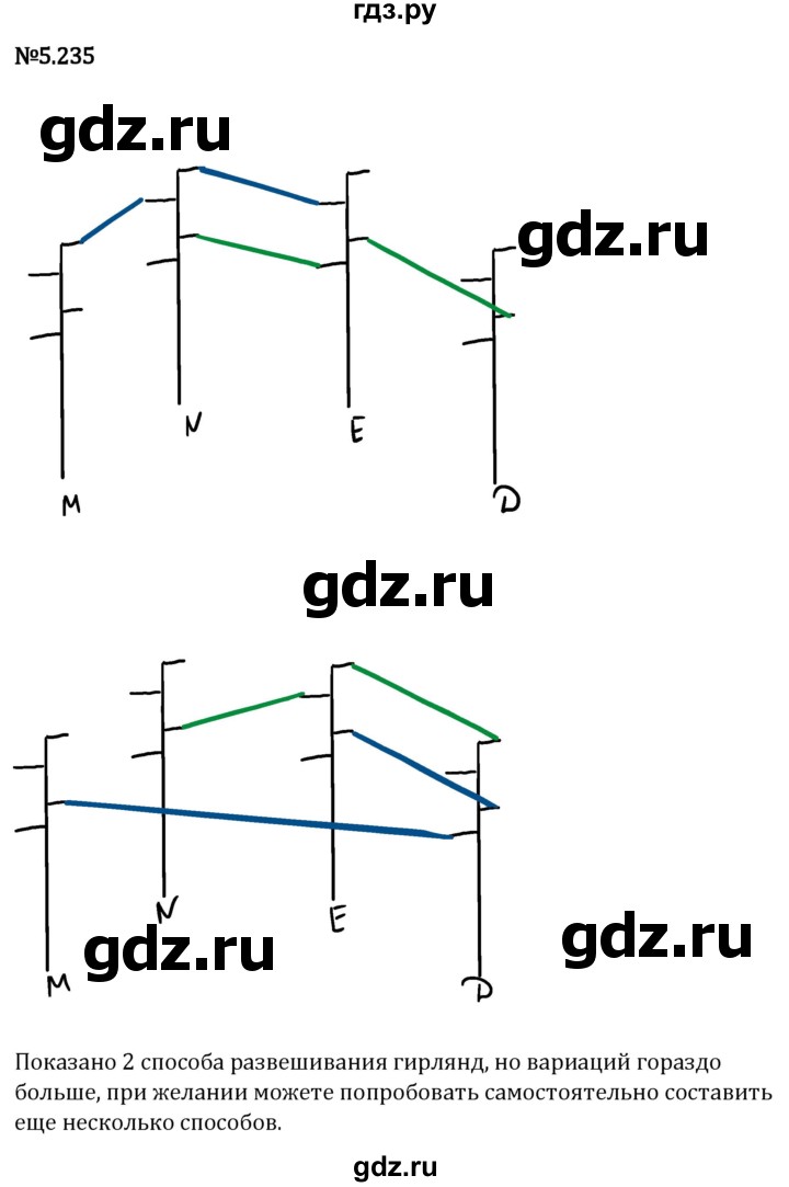 Гдз по математике за 5 класс Виленкин, Жохов, Чесноков ответ на номер № 5.235, Решебник 2024