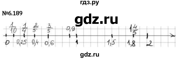 Гдз по математике за 5 класс Виленкин, Жохов, Чесноков ответ на номер № 6.189, Решебник 2024