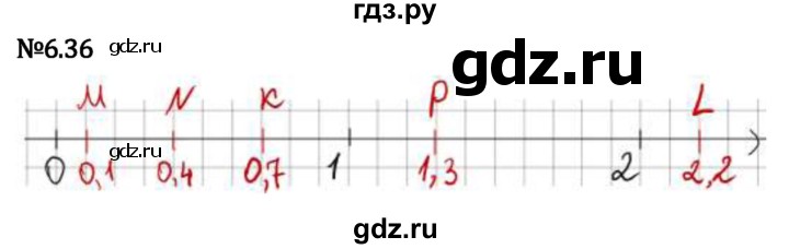 Гдз по математике за 5 класс Виленкин, Жохов, Чесноков ответ на номер № 6.36, Решебник 2024