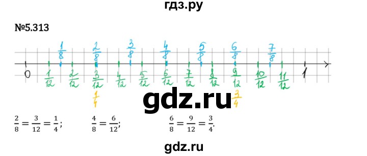 Гдз по математике за 5 класс Виленкин, Жохов, Чесноков ответ на номер № 5.313, Решебник 2024