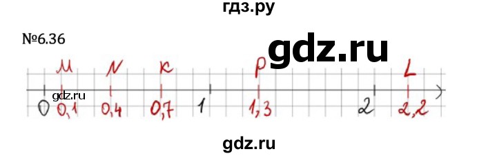 Гдз по математике за 5 класс Виленкин, Жохов, Чесноков ответ на номер № 6.36, Решебник 2026