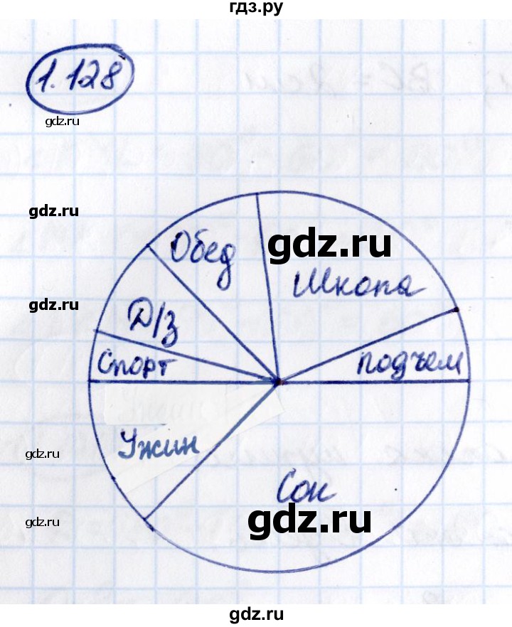 ГДЗ по математике 6 класс Виленкин   §1 / упражнение - 1.128, Решебник к учебнику 2021