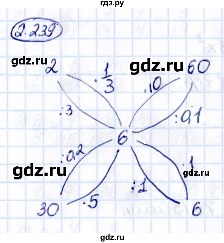 ГДЗ по математике 6 класс Виленкин   §2 / упражнение - 2.239, Решебник к учебнику 2021