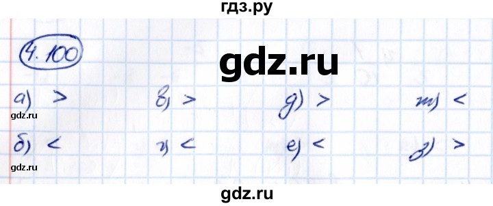 Гдз по математике за 6 класс Виленкин, Жохов, Чесноков ответ на номер № 4.100, Решебник 2021