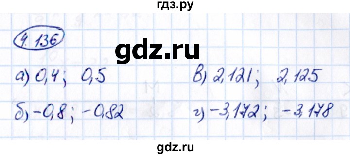 Гдз по математике за 6 класс Виленкин, Жохов, Чесноков ответ на номер № 4.136, Решебник 2021