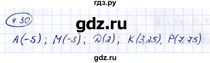 ГДЗ по математике 6 класс Виленкин   §4 / упражнение - 4.30, Решебник к учебнику 2021