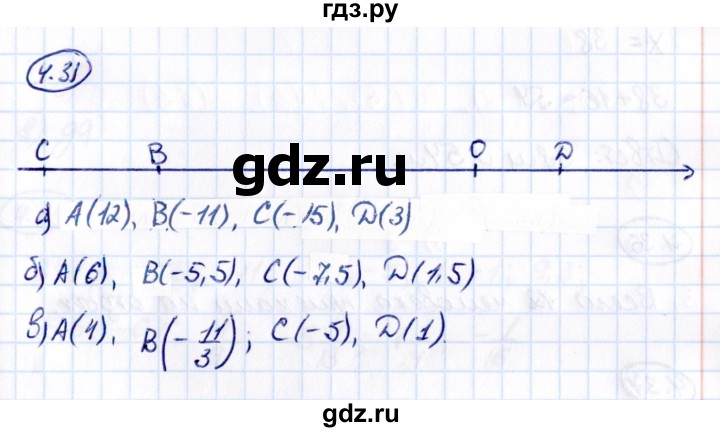 Гдз по математике за 6 класс Виленкин, Жохов, Чесноков ответ на номер № 4.31, Решебник 2021