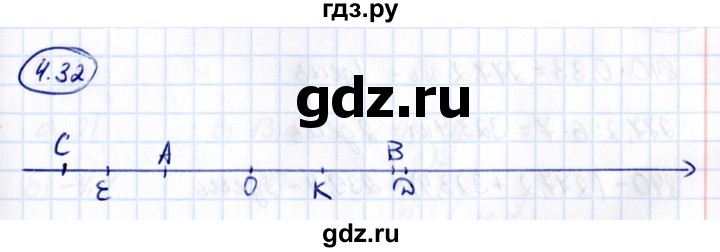 ГДЗ по математике 6 класс Виленкин   §4 / упражнение - 4.32, Решебник 2021