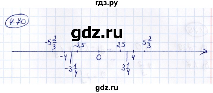 ГДЗ по математике 6 класс Виленкин   §4 / упражнение - 4.70, Решебник к учебнику 2021
