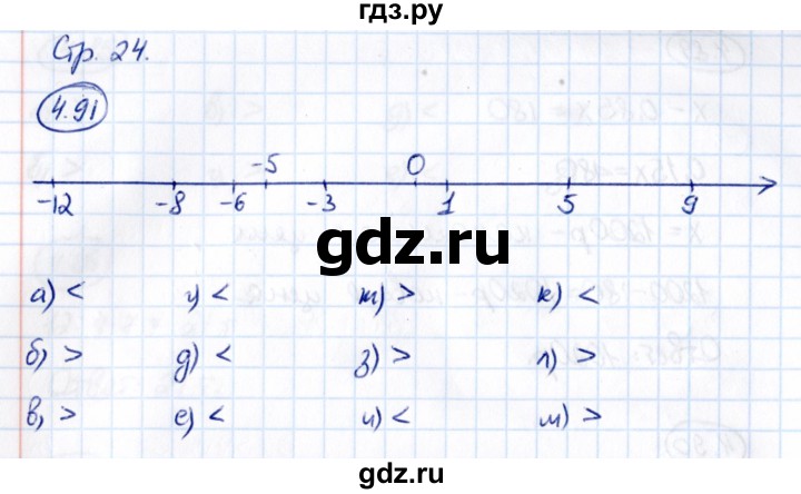 ГДЗ по математике 6 класс Виленкин   §4 / упражнение - 4.91, Решебник к учебнику 2021