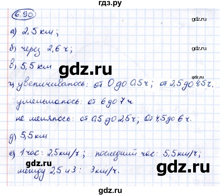 ГДЗ §6 / упражнение 6.90 математика 6 класс Виленкин, Жохов