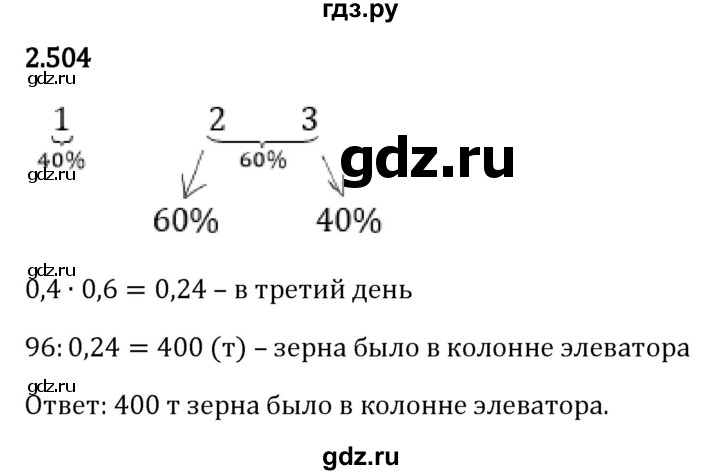 ГДЗ по математике 6 класс Виленкин   §2 / упражнение - 2.504, Решебник к учебнику 2023