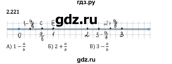 Гдз по математике за 6 класс Виленкин, Жохов, Чесноков ответ на номер № 2.221, Решебник 2024