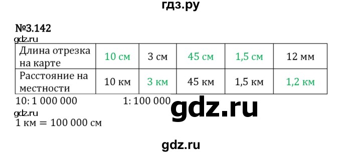 Гдз по математике за 6 класс Виленкин, Жохов, Чесноков ответ на номер № 3.142, Решебник 2024