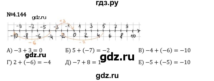 Гдз по математике за 6 класс Виленкин, Жохов, Чесноков ответ на номер № 4.144, Решебник 2024