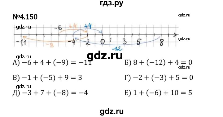 Гдз по математике за 6 класс Виленкин, Жохов, Чесноков ответ на номер № 4.150, Решебник 2024