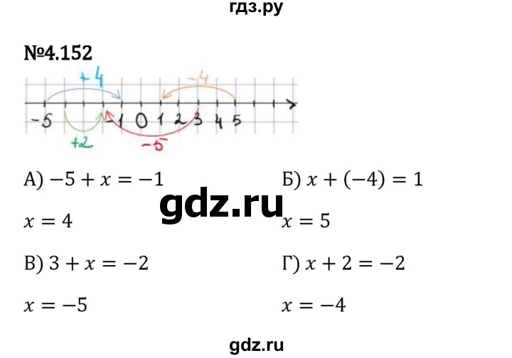 Гдз по математике за 6 класс Виленкин, Жохов, Чесноков ответ на номер № 4.152, Решебник 2024