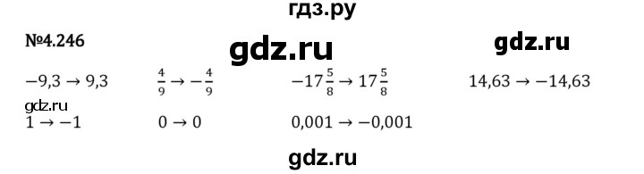 Гдз по математике за 6 класс Виленкин, Жохов, Чесноков ответ на номер № 4.246, Решебник 2024