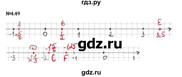 Гдз по математике за 6 класс Виленкин, Жохов, Чесноков ответ на номер № 4.49, Решебник 2024