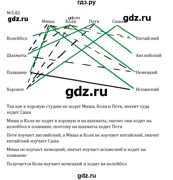 ГДЗ по математике 6 класс Виленкин   §5 / упражнение - 5.82, Решебник 2024