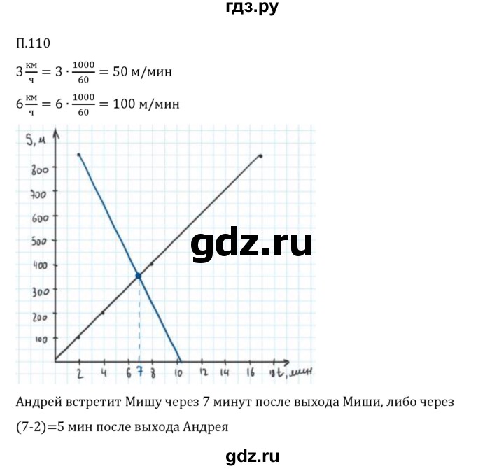 ГДЗ по математике 6 класс Виленкин   вопросы и задачи на повторение / задача - П.110, Решебник 2024
