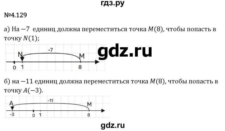 Гдз по математике за 6 класс Виленкин, Жохов, Чесноков ответ на номер № 4.129, Решебник 2026