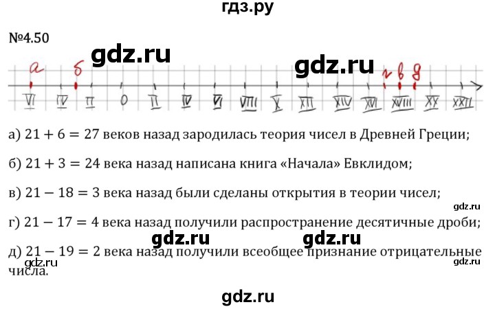 Гдз по математике за 6 класс Виленкин, Жохов, Чесноков ответ на номер № 4.50, Решебник 2026