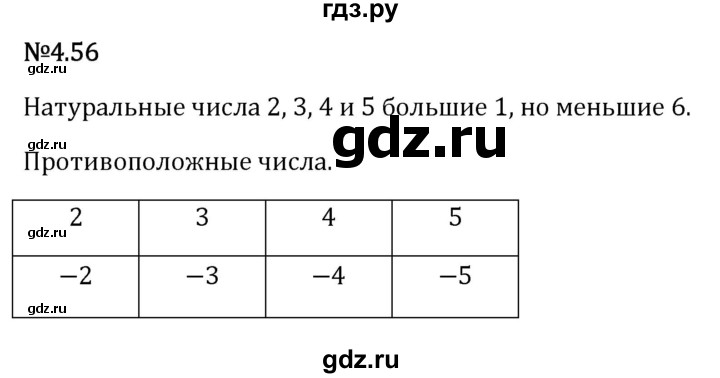 Гдз по математике за 6 класс Виленкин, Жохов, Чесноков ответ на номер № 4.56, Решебник 2026