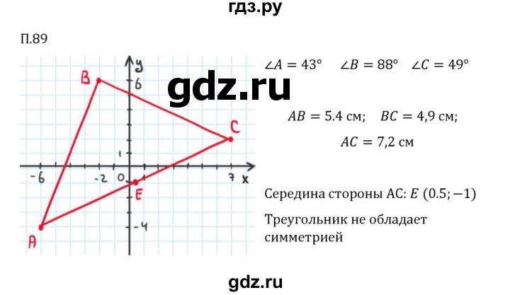 Гдз по математике за 6 класс Виленкин, Жохов, Чесноков ответ на номер № 7.2.89, Решебник 2026