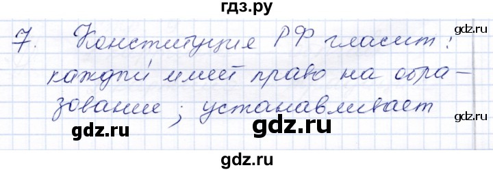 ГДЗ по обществознанию 7 класс  Кравченко   Итоги главы 2 (вопрос) - 7, Решебник