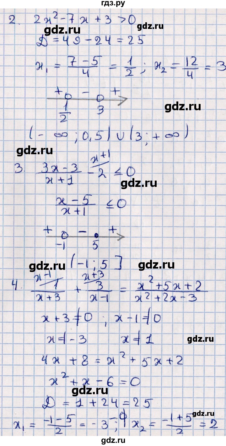 ГДЗ по алгебре 9 класс  Глазков контрольные измерительные материалы  контрольная работа / контрольная работа 2 (вариант) - 4, Решебник