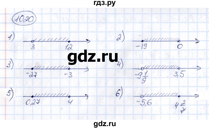 ГДЗ по математике 6 класс Абылкасымова   упражнение - 1020, Решебник