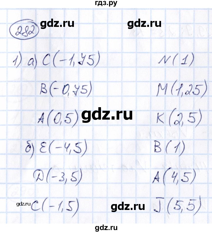 ГДЗ по математике 6 класс Абылкасымова   упражнение - 282, Решебник