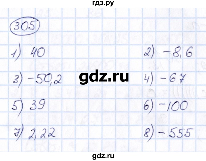 ГДЗ по математике 6 класс Абылкасымова   упражнение - 305, Решебник