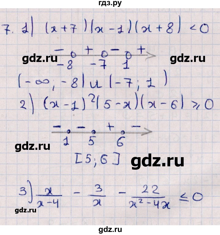 ГДЗ по алгебре 10 класс Буцко Математические диктанты, Контрольные работы Базовый уровень КР-1 / вариант 3 - 7, Решебник