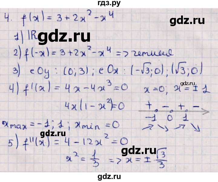 ГДЗ по алгебре 10 класс Буцко Математические диктанты, Контрольные работы Базовый уровень КР-8 / вариант 3 - 4, Решебник