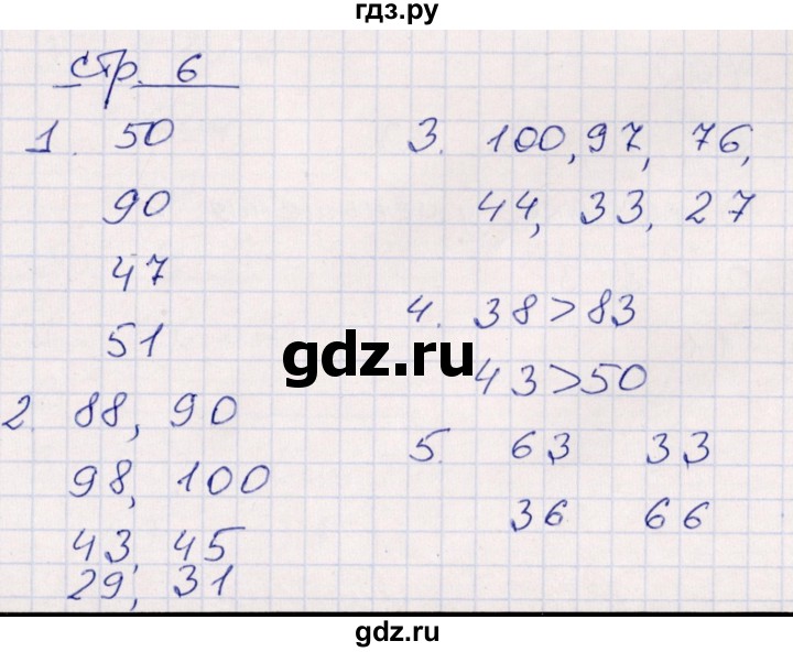 ГДЗ по математике 2 класс Рудницкая контрольные работы  часть 1. страницы - 6, Решебник