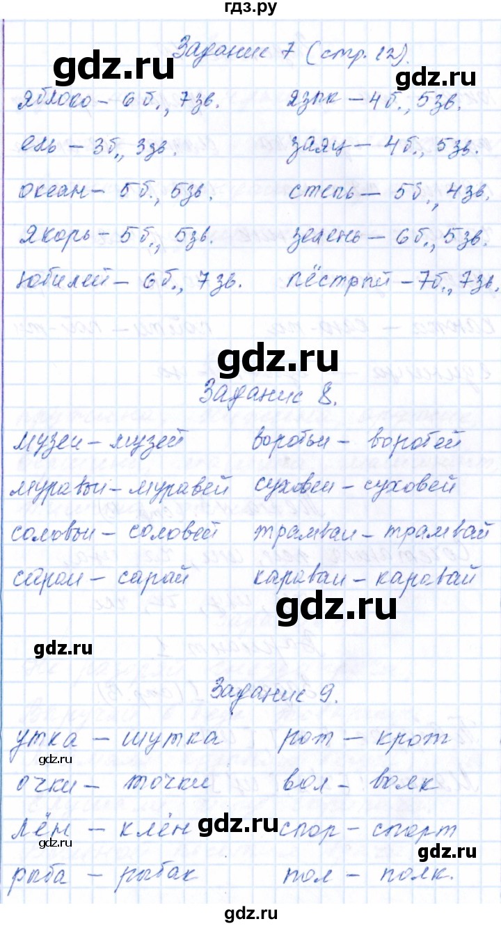 ГДЗ по русскому языку 2 класс  Голубь тематический контроль  тема 2 (вариант) - 2, Решебник