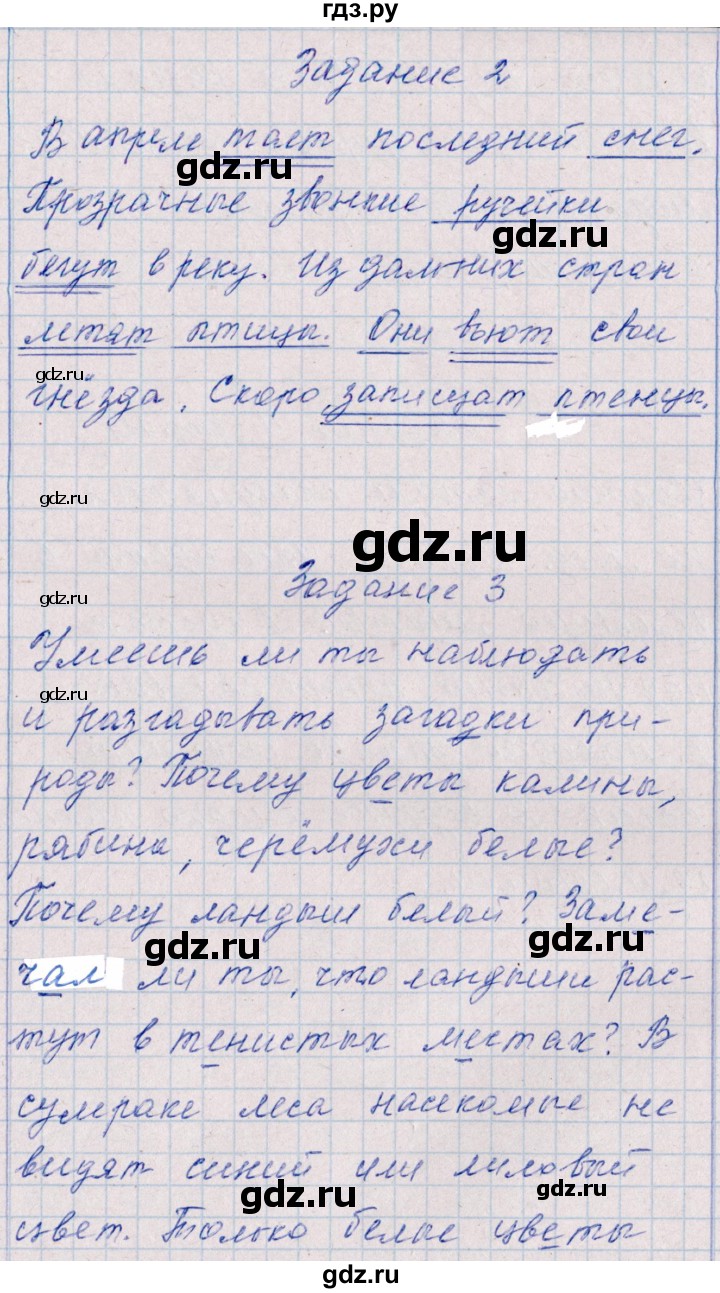 ГДЗ по русскому языку 2 класс  Голубь тематический контроль  тема 17 (вариант) - 2, Решебник