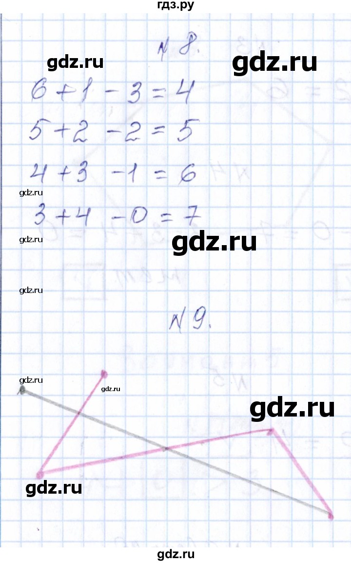 ГДЗ по математике 1 класс Рудницкая контрольные работы  страница - 95, Решебник