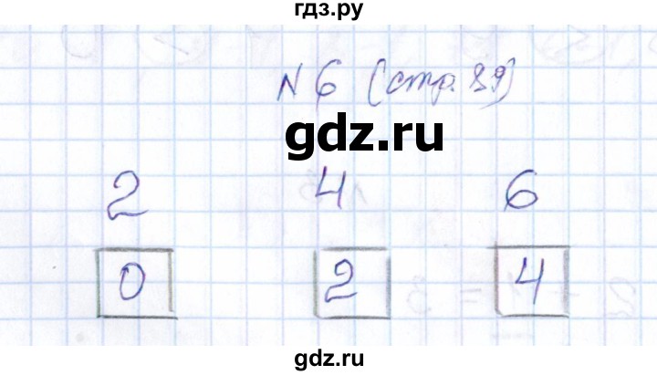 ГДЗ по математике 1 класс Рудницкая контрольные работы (Моро)  контрольные работы 2014 г. / страница - 89, Решебник 2014