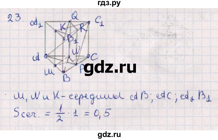 ГДЗ по геометрии 10 класс Смирнов  Естественно-математическое направление обобщающее повторение / Площадь ортогональной проекции / b - 23, Решебник