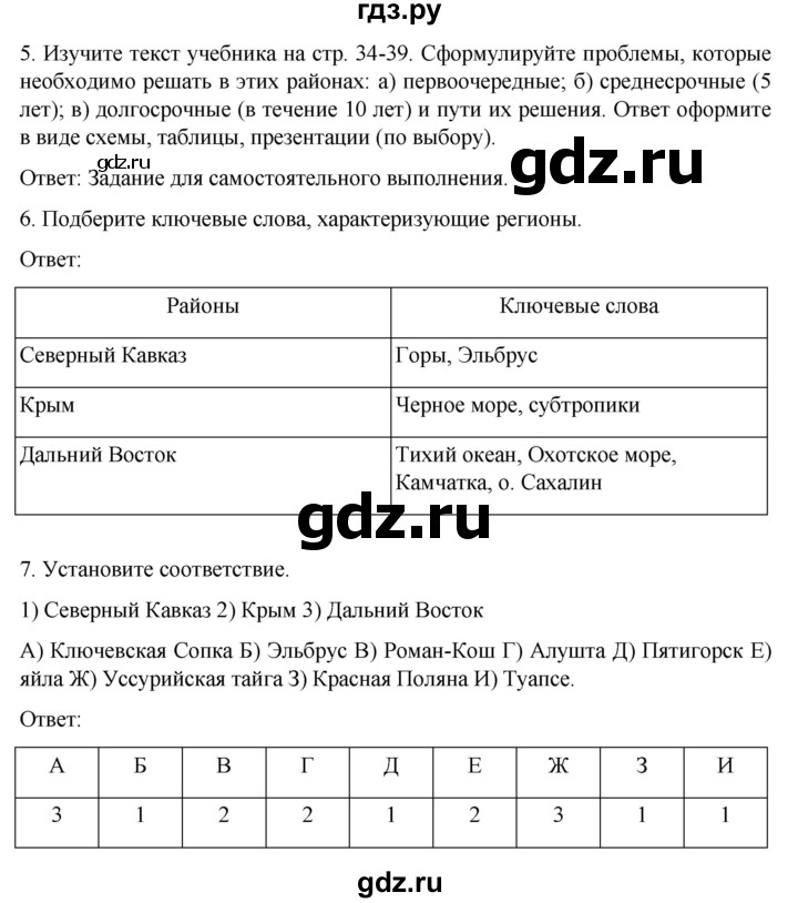 ГДЗ по географии 8 класс Николина рабочая тетрадь (Алексеева)  страница - 93, Решебник