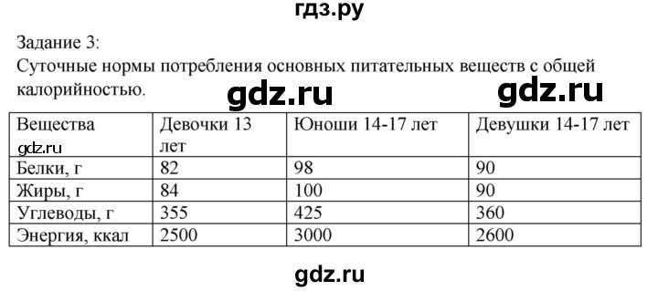 ГДЗ по технологии 8‐9 класс Глозман   §25 / задание - 3, Решебник